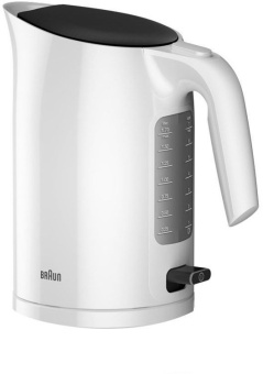 Чайник электрический Braun WK3100 1.7л. 2200Вт белый корпус: пластик (0X21010008) - купить недорого с доставкой в интернет-магазине