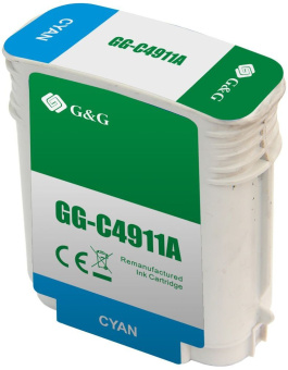 Картридж струйный G&G GG-C4911A № 82 голубой (72мл) для HP DJ 500/800C - купить недорого с доставкой в интернет-магазине