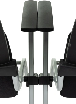 Стул Бюрократ X-Click черный на ножках металл серый - купить недорого с доставкой в интернет-магазине