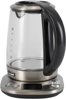 Чайник электрический Rondell RDE-1003 1.7л. 2200Вт черный корпус: стекло/металл - купить недорого с доставкой в интернет-магазине