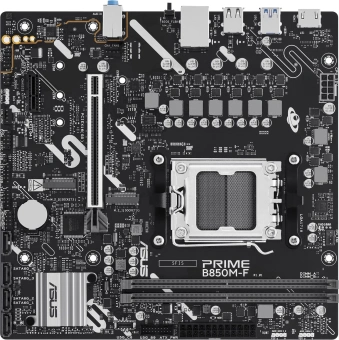 Материнская плата Asus PRIME B850M-F Socket AM5 AMD B850 2xDDR5 mATX AC`97 8ch(7.1) GbLAN RAID+VGA+HDMI - купить недорого с доставкой в интернет-магазине