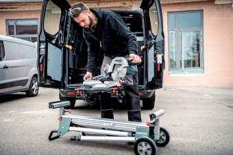 Торцовочная пила Metabo KGS 254 M set 1450Вт 5000об/мин d=254мм - купить недорого с доставкой в интернет-магазине
