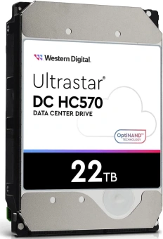Жесткий диск WD SATA-III 22TB WUH722222ALE6L4 Server Ultrastar DC HC570 512E (7200rpm) 512Mb 3.5" - купить недорого с доставкой в интернет-магазине
