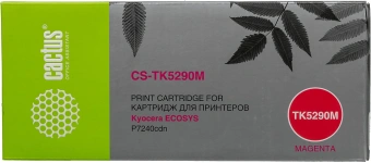Картридж лазерный Cactus CS-TK5290M TK-5290M пурпурный (13000стр.) для Kyocera Ecosys P7240cdn - купить недорого с доставкой в интернет-магазине