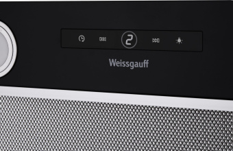 Вытяжка встраиваемая Weissgauff BOX 1200 BL черный управление: сенсорное (1 мотор) - купить недорого с доставкой в интернет-магазине