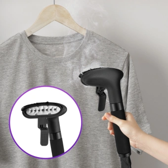 Отпариватель напольный Kitfort КТ-9240 2000Вт черный/оранжевый - купить недорого с доставкой в интернет-магазине