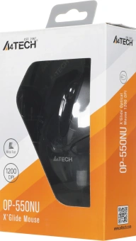 Мышь A4Tech V-Track Padless OP-550NU черный оптическая 1200dpi USB 3but - купить недорого с доставкой в интернет-магазине
