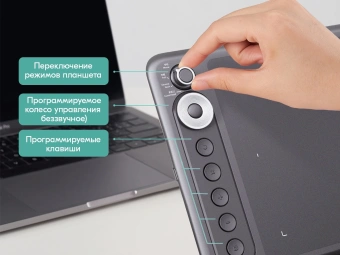 Графический планшет Parblo Intangbo X7 USB Type-C черный - купить недорого с доставкой в интернет-магазине