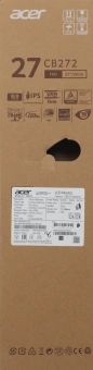 Монитор Acer 27" Vero CB272Gbmiprxv черный IPS LED 4ms 16:9 HDMI M/M матовая HAS 250cd 178гр/178гр 1920x1080 120Hz FreeSync VGA DP FHD 7.7кг - купить недорого с доставкой в интернет-магазине
