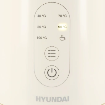 Чайник электрический Hyundai HYK-S3605 1.7л. 2200Вт кремовый корпус: металл - купить недорого с доставкой в интернет-магазине