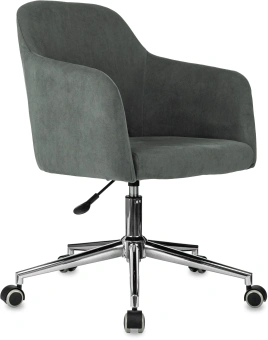 Кресло Бюрократ CH-390SL серый Alfa 44 крестов. металл хром - купить недорого с доставкой в интернет-магазине