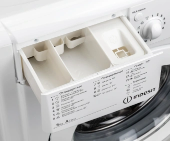 Стиральная машина Indesit EcoTime IWSB 5105 класс: A загр.фронтальная макс.:5кг белый - купить недорого с доставкой в интернет-магазине