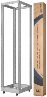 Стойка двухрамная Cabeus RA-45U 42U 515ммx960мм направл.под закл.гайки 500кг серый - купить недорого с доставкой в интернет-магазине