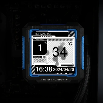 Система водяного охлаждения Thermalright Frozen Warframe Pro 360 Soc-AM5/AM4/1151/1200/2066/2011/1700 черный 4-pin 29.6dB Al LCD Ret (F-WFRAME-PRO-360-BL) - купить недорого с доставкой в интернет-магазине