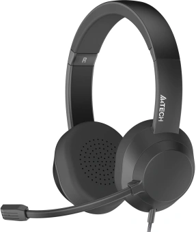 Наушники с микрофоном A4Tech Fstyler FH150U черный 2м накладные USB оголовье (FH150U BLACK) - купить недорого с доставкой в интернет-магазине