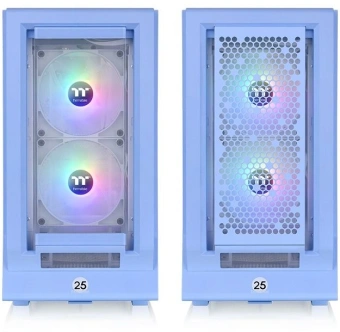 Корпус Thermaltake Ceres 350 MX Hydrangea голубой без БП E-ATX 2x140mm 2xUSB3.0 audio bott PSU - купить недорого с доставкой в интернет-магазине