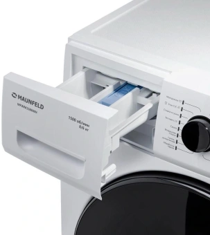 Стиральная машина Maunfeld MFWM1586WH класс: A загр.фронтальная макс.:8кг (с сушкой) белый инвертер - купить недорого с доставкой в интернет-магазине