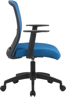 Кресло Cactus CS-MC333-BL темно-синий сиденье темно-синий сетка/ткань низк.спин. крестов. пластик пластик черный - купить недорого с доставкой в интернет-магазине