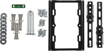 Кронштейн для телевизора Hyundai GL-T1 черный 15"-48" макс.25кг настенный наклон - купить недорого с доставкой в интернет-магазине