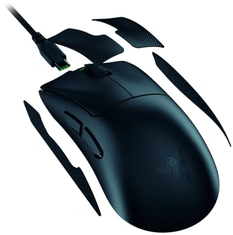 Мышь Razer DeathAdder V4 Pro черный оптическая 45000dpi беспров. USB 5but (RZ01-05330100-R3G1) - купить недорого с доставкой в интернет-магазине