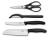 Набор ножей кухон. Victorinox Swiss Classic Kitchen Set, 4 pieces (6.7133.4G) компл.:4предм. черный подар.коробка - купить недорого с доставкой в интернет-магазине