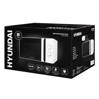 Микроволновая Печь Hyundai HYM-M2068 20л. 700Вт белый - купить недорого с доставкой в интернет-магазине
