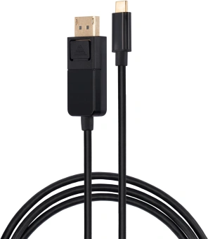 Кабель Buro ver1.4 USB Type-C (m) DisplayPort (m) 1.5м (BU-TYPEC-DP-1.5M) черный - купить недорого с доставкой в интернет-магазине
