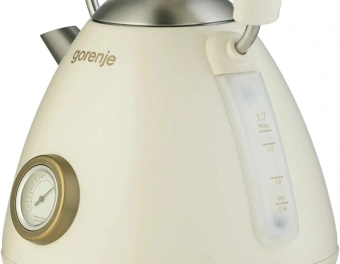 Чайник электрический Gorenje K17CD 1.7л. 2200Вт бежевый корпус: металл/пластик - купить недорого с доставкой в интернет-магазине
