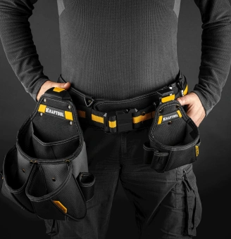 Сумка для инструментов Kraftool KBS-4 37карм. черный/желтый (38760-4) - купить недорого с доставкой в интернет-магазине