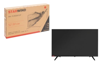 Телевизор LED Starwind 32" SW-LED32SG300 Яндекс.ТВ Frameless черный/черный HD 60Hz DVB-T DVB-T2 DVB-C DVB-S DVB-S2 USB WiFi Smart TV - купить недорого с доставкой в интернет-магазине
