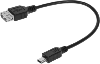 Кабель Buro OTG_MINI 0.2м черный - купить недорого с доставкой в интернет-магазине