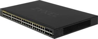 Коммутатор Zyxel GS2220-50HP-EU0101F (L2) 44x1Гбит/с 4xКомбо(1000BASE-T/SFP) 2SFP 48PoE+ 375W управляемый - купить недорого с доставкой в интернет-магазине