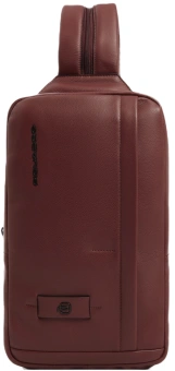 Рюкзак слинг Piquadro Russel CA6764W137/CU красное дерево кожа - купить недорого с доставкой в интернет-магазине