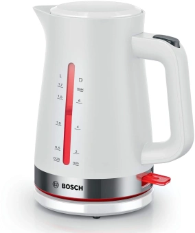 Чайник электрический Bosch TWK4M 1.7л. белый корпус: пластик (TWK4M221) - купить недорого с доставкой в интернет-магазине