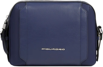 Сумка женская Piquadro Lyra BD4870W92T/BLU темно-синяя натур.кожа/нейлон - купить недорого с доставкой в интернет-магазине