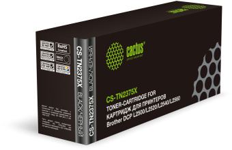 Картридж лазерный Cactus CS-TN2375X TN-2375 черный (5200стр.) для Brother DCP L2500/L2520/L2540/L2560 - купить недорого с доставкой в интернет-магазине