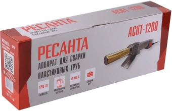 Сварочный аппарат для пластиковых труб Ресанта АСПТ-1200 1.2кВт Тмакс.:300 парн.насад. 4насад. (кейс в компл.) (65/178) - купить недорого с доставкой в интернет-магазине