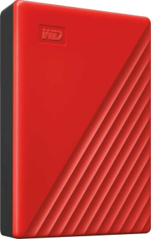 Жесткий диск WD USB3.2 Gen1 4TB WDBPKJ0040BRD-WESN My Passport 2.5" красный - купить недорого с доставкой в интернет-магазине