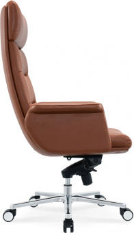 Кресло руководителя Cactus CS-LBR-CARACAS кожа крестов. алюминий - купить недорого с доставкой в интернет-магазине