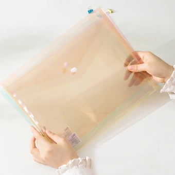 Конверт на кнопке Deli EF766 A4 гориз. расшир. полипропилен 0.16мм ассорти - купить недорого с доставкой в интернет-магазине