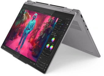 Ноутбук Lenovo Yoga 7 14AHP9 Ryzen 5 8640HS 16Gb SSD1Tb AMD Radeon 760M 14" IPS Touch WUXGA (1920x1200) Windows 11 Home dk.grey WiFi BT Cam Bag (83DK006SRK) - купить недорого с доставкой в интернет-магазине