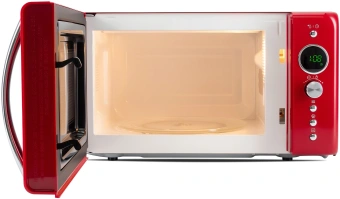 Микроволновая Печь Hyundai HYM-D3037 20л. 700Вт красный/серебристый - купить недорого с доставкой в интернет-магазине
