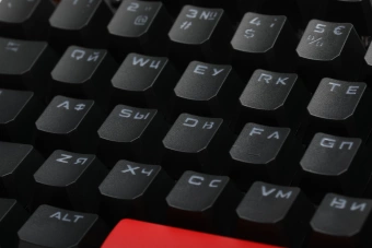 Клавиатура A4Tech S510R механическая черный USB for gamer LED (S510R USB FIRE BLACK/BLMS RED) кабель 1.8м - купить недорого с доставкой в интернет-магазине