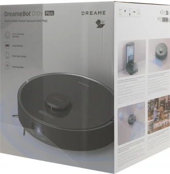Пылесос-робот Dreame D10s Plus 46Вт черный - купить недорого с доставкой в интернет-магазине