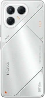 Смартфон Tecno Pova 7 5G 256Gb 8Gb серебристый моноблок 3G 4G 2Sim 6.78" 1080x2460 Android 15 50Mpix 802.11 a/b/g/n/ac/ax NFC GPS GSM900/1800 Protect microSD max1024Gb - купить недорого с доставкой в интернет-магазине