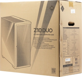 Корпус Zalman Z10 Duo черный без БП ATX 7x120mm 5x140mm audio bott PSU - купить недорого с доставкой в интернет-магазине