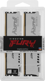 Память DDR5 2x32GB 6400MHz Kingston KF564C32BWK2-64 Fury Beast RTL Gaming PC5-51200 CL32 DIMM 288-pin 1.4В kit dual rank с радиатором Ret - купить недорого с доставкой в интернет-магазине
