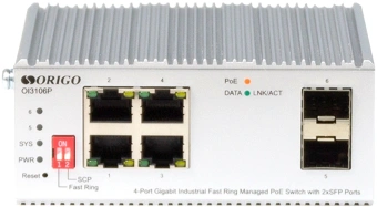 Коммутатор Origo OI3106P/60W OI3106P/60W/A1A (L2) 6x1Гбит/с 2SFP 4PoE+ 60W управляемый - купить недорого с доставкой в интернет-магазине