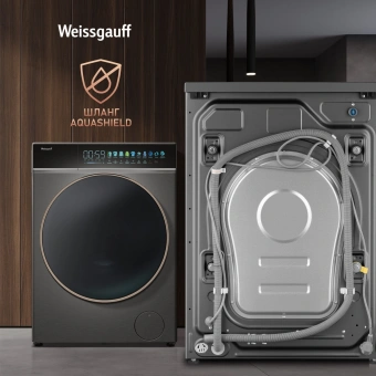 Стиральная машина Weissgauff WM 58411 Direct Drive Inverter Premium класс: A+++ загр.фронтальная макс.:11кг темно-серебристый инвертор - купить недорого с доставкой в интернет-магазине