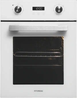 Духовой шкаф Электрический Hyundai HEO 45411 WG белый стекло/серебристый - купить недорого с доставкой в интернет-магазине